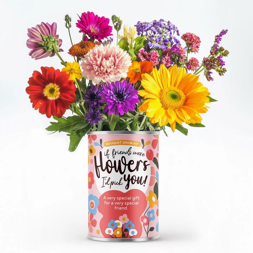 Geschenkblik Boeket | If Friends Were Flowers