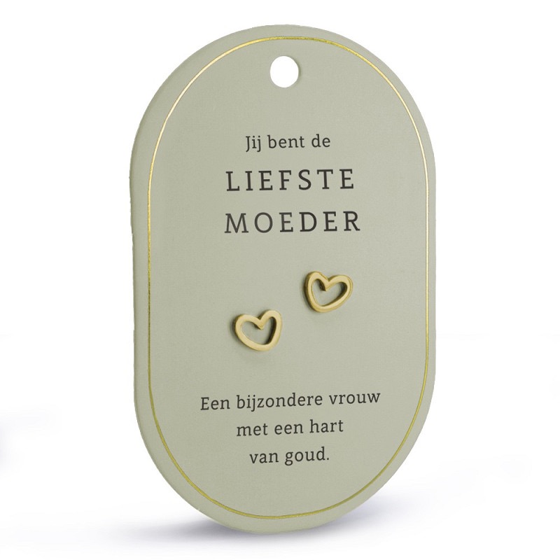 Oorbellen goud | Liefste Moeder