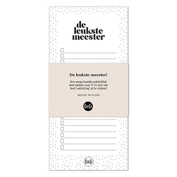Notitieblok | De Leukste Meester